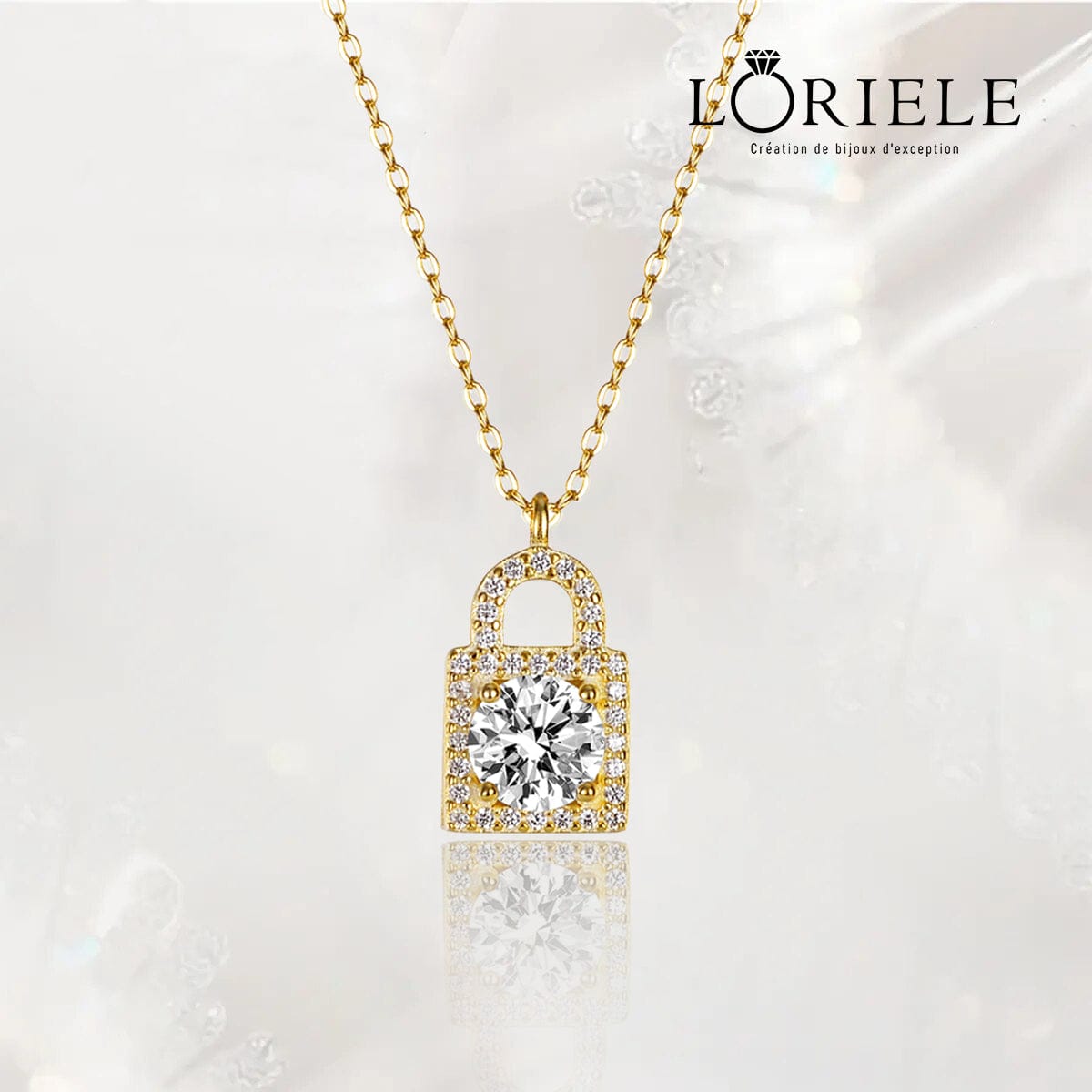 Collier Cadenas Éclat Scellé – Diamant Moissanite💎