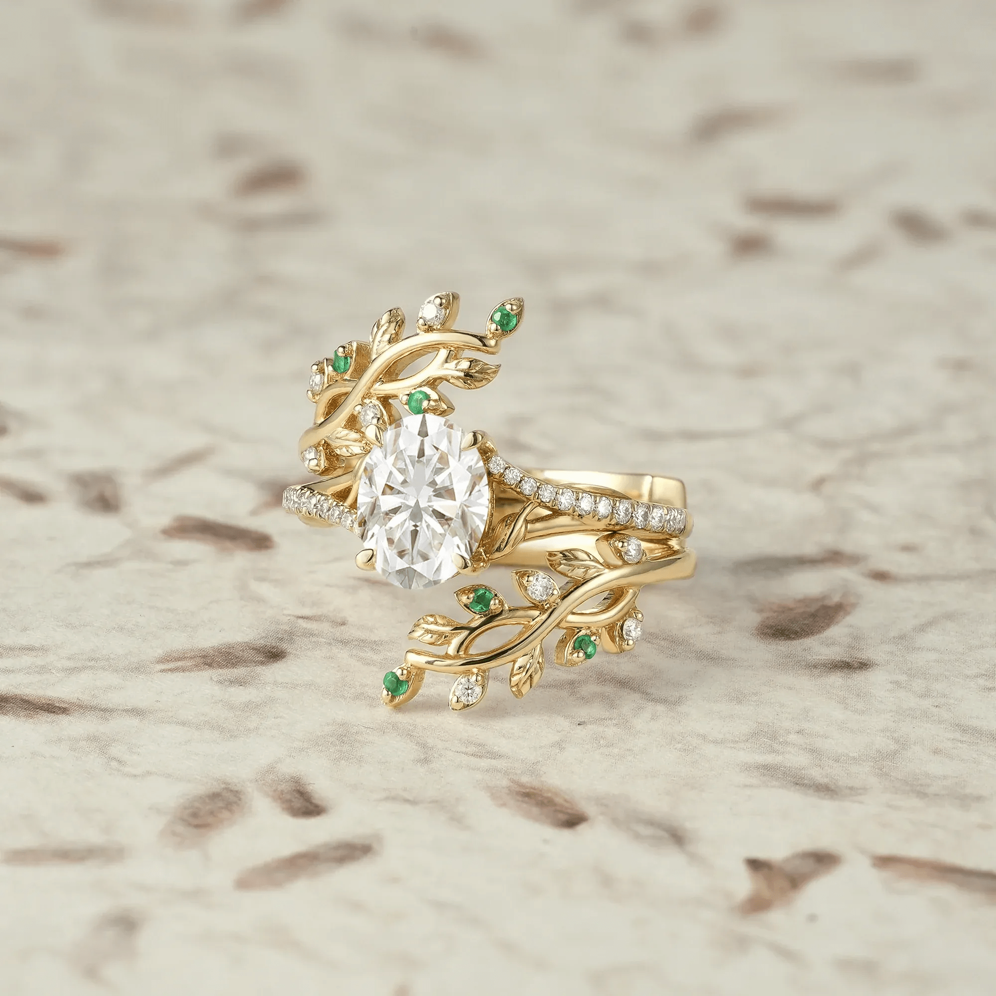 Bague Nymphes Lillian - Diamant Moissanite 💎🌿