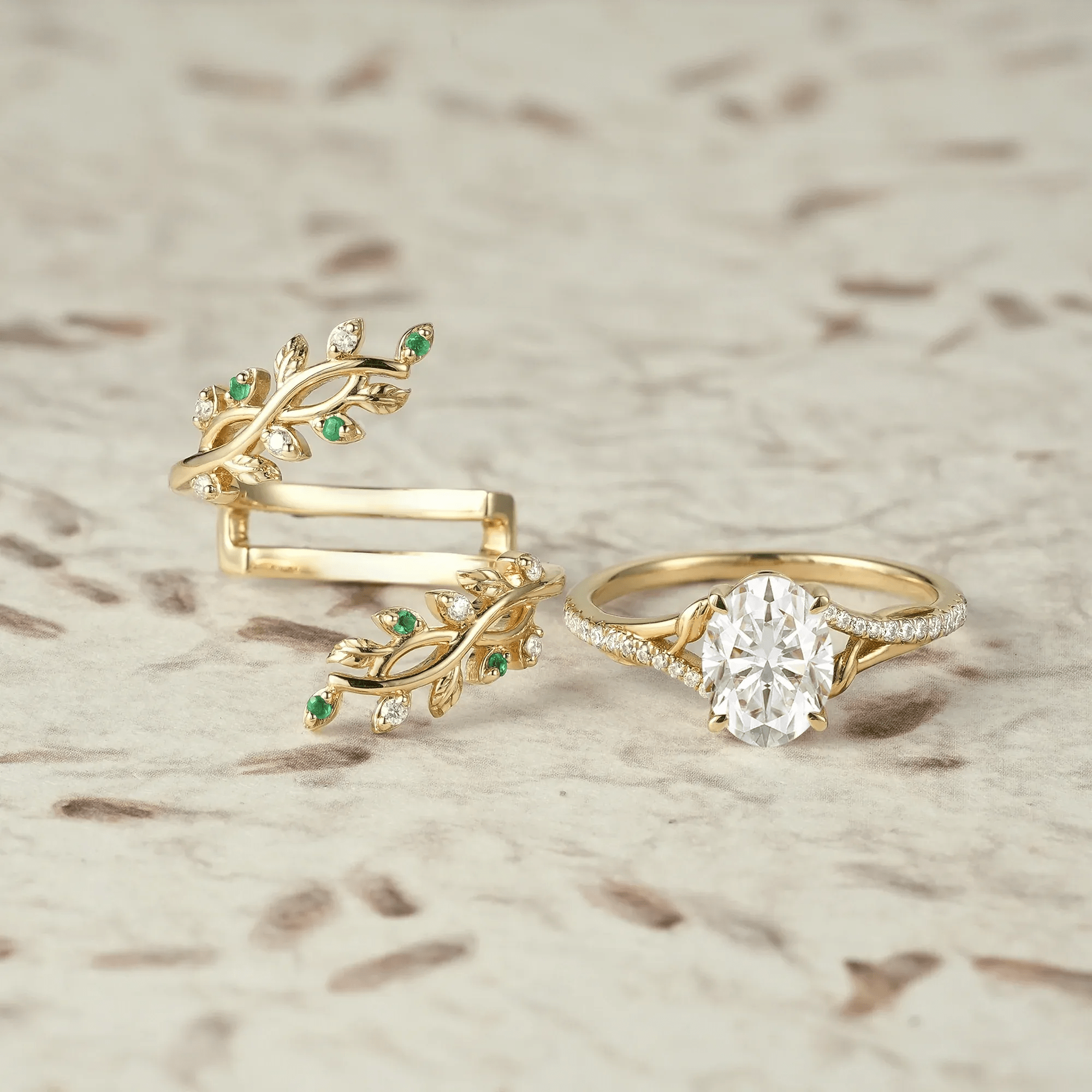 Bague Nymphes Lillian - Diamant Moissanite 💎🌿