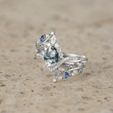 Bague Nymphes Esme foreste - Moissanite Jaspe 💎🌿