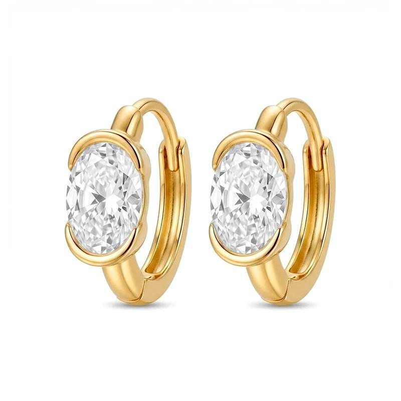 Boucles d’oreilles Ovale Closure - Diamant Moissanite💎