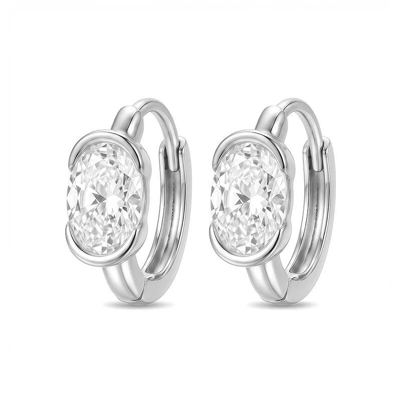 Boucles d’oreilles Ovale Closure - Diamant Moissanite💎