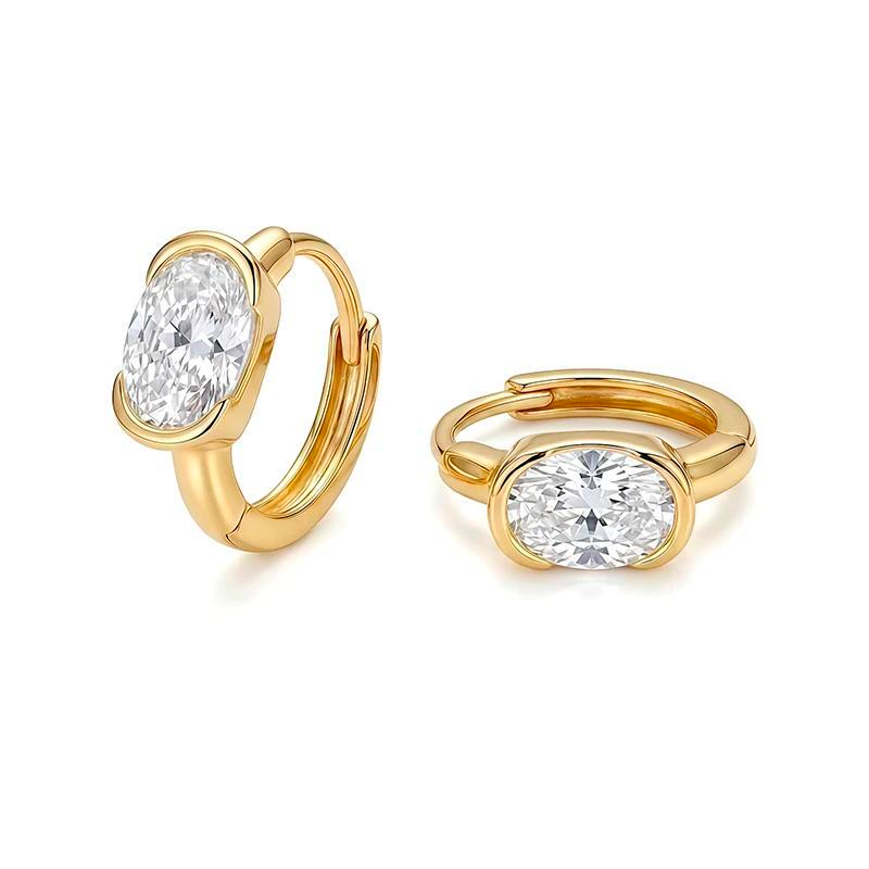 Boucles d’oreilles Ovale Closure - Diamant Moissanite💎