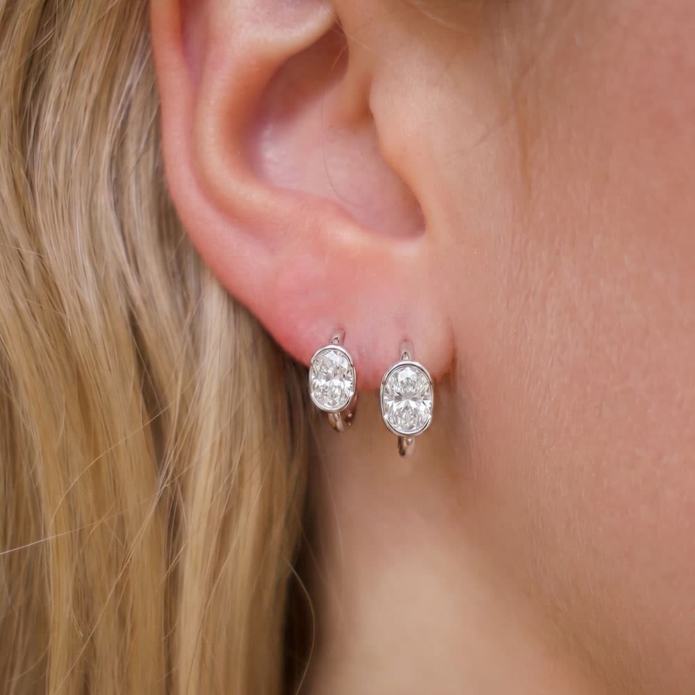 Boucles d’oreilles Ovale Closure - Diamant Moissanite💎
