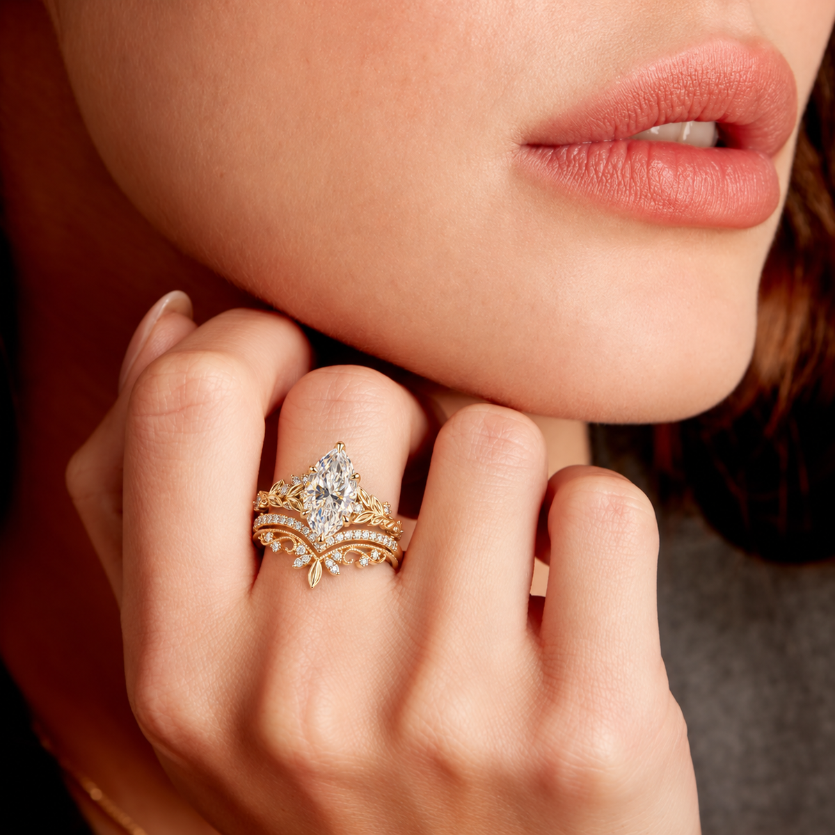 Ensemble de bagues Belle - Diamant Moissanite 💎