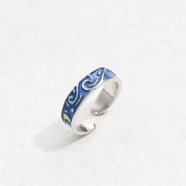 Bagues de promesse Ciel d'Azur en Argent Sterling 925 🌠