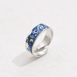 Bagues de promesse Ciel d'Azur en Argent Sterling 925 🌠
