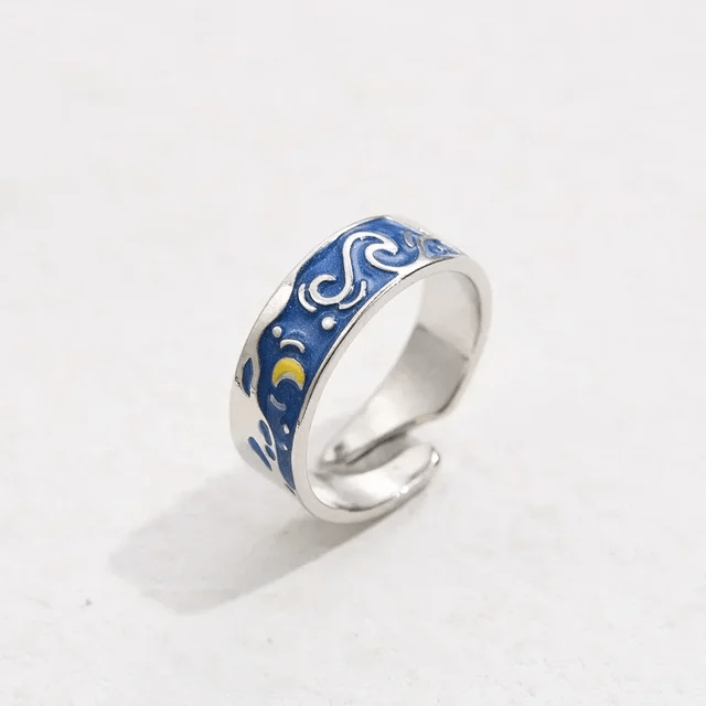 Bagues de promesse Ciel d'Azur en Argent Sterling 925 🌠