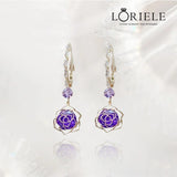 Boucles d'oreilles Rose de Crystal 🔮
