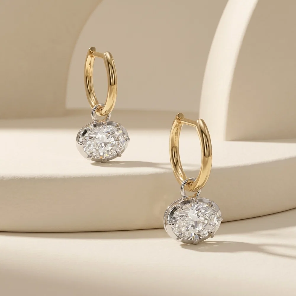 Boucles d'oreilles Diane Minerva - Diamant Moissanite💎