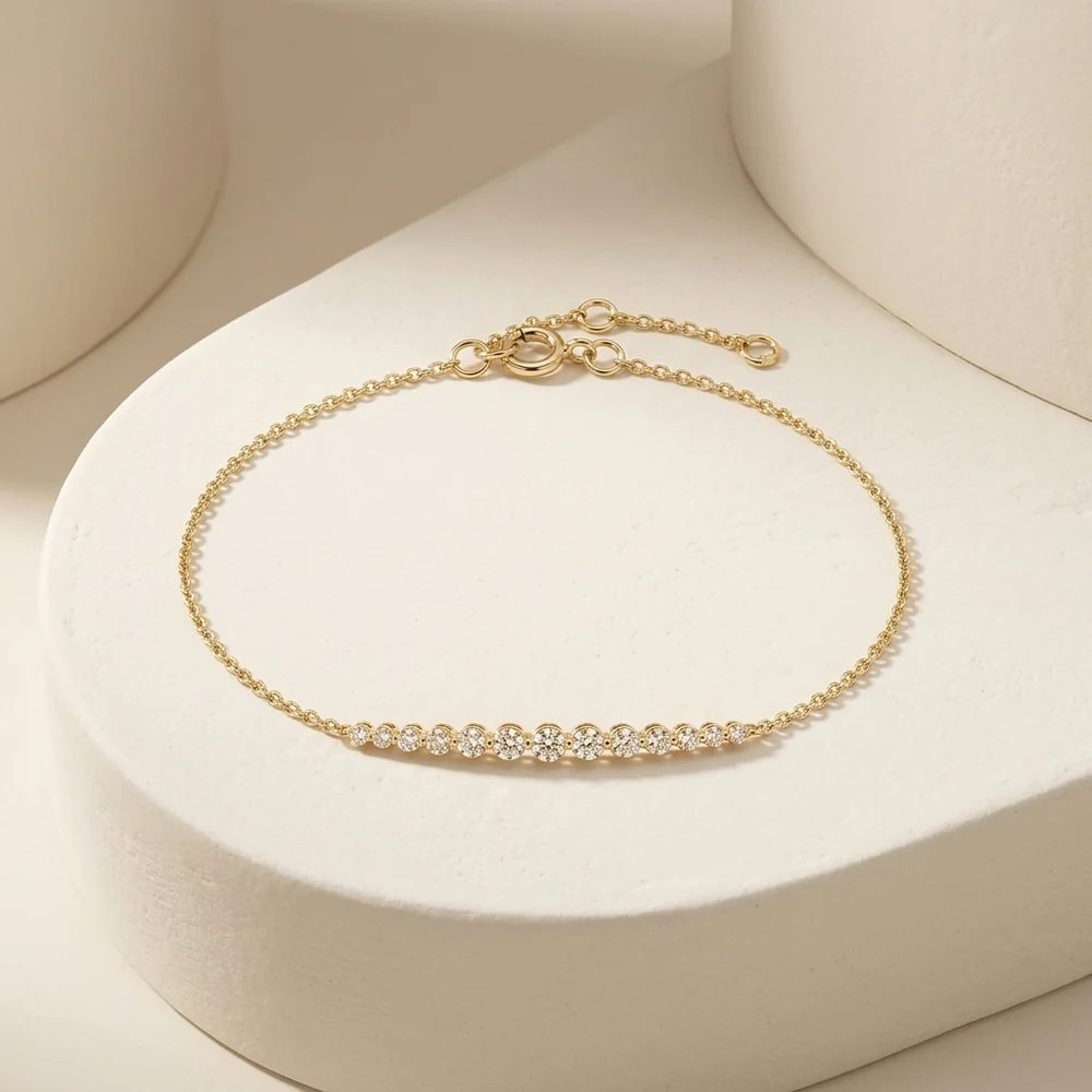 Bracelet Fine Leïla - Diamant Moissanite 💎