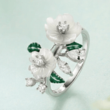 Bague Éclat de Jasmin - Diamant Moissanite 💎