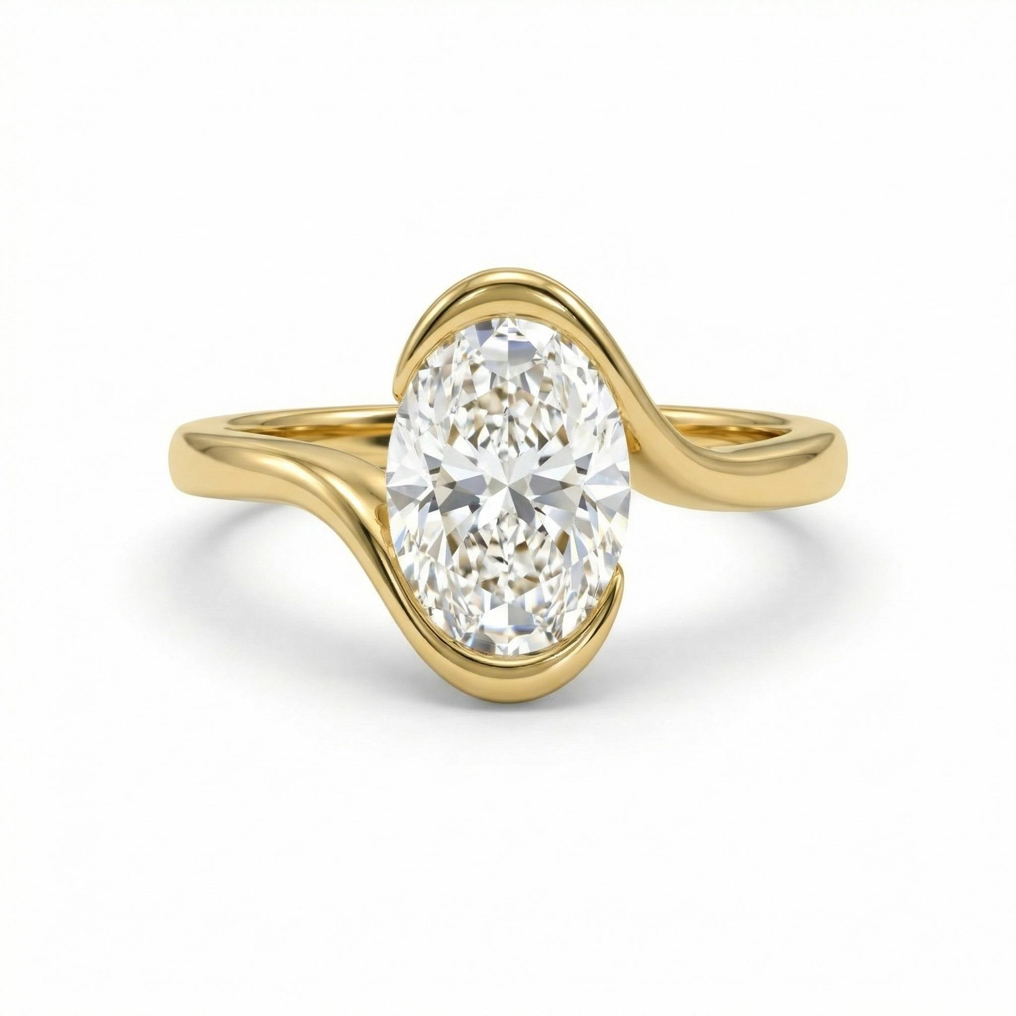 Bague Idylle Ovalis - Diamant Moissanite💎