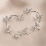 Clips d’oreilles Papillon Monarque 🦋 - Zircone Cubique 💎 x2