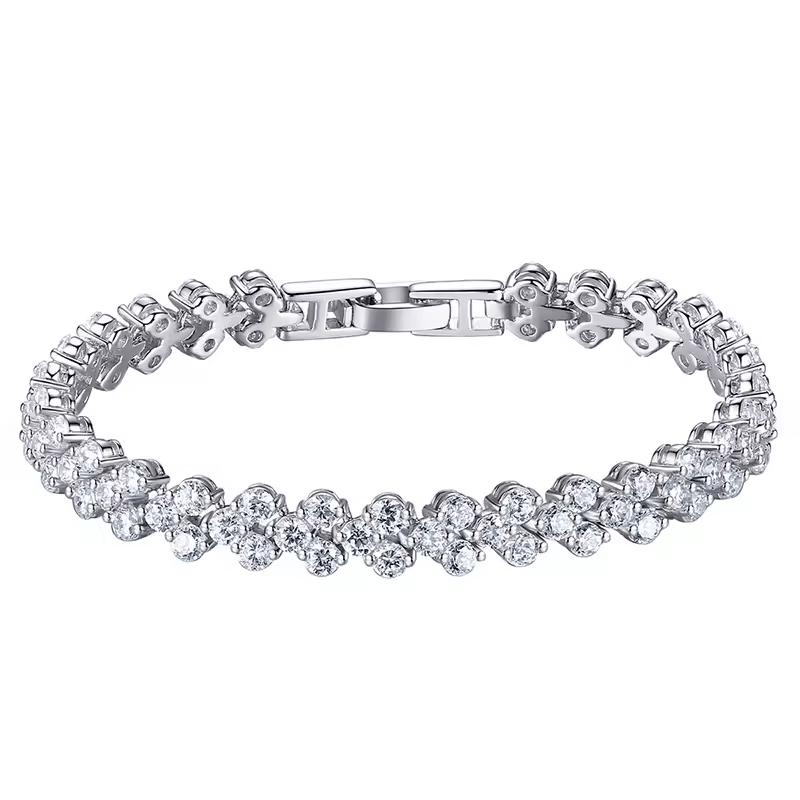 Bracelet Éclat de Désir Inaltérable en Argent sterling 925 - Diamant Moissanite 1 Carat 💎