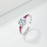 Bague Impératrice Pourpre - Diamant Moissanite💎