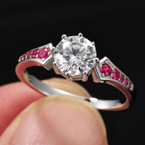 Bague Impératrice Pourpre - Diamant Moissanite💎
