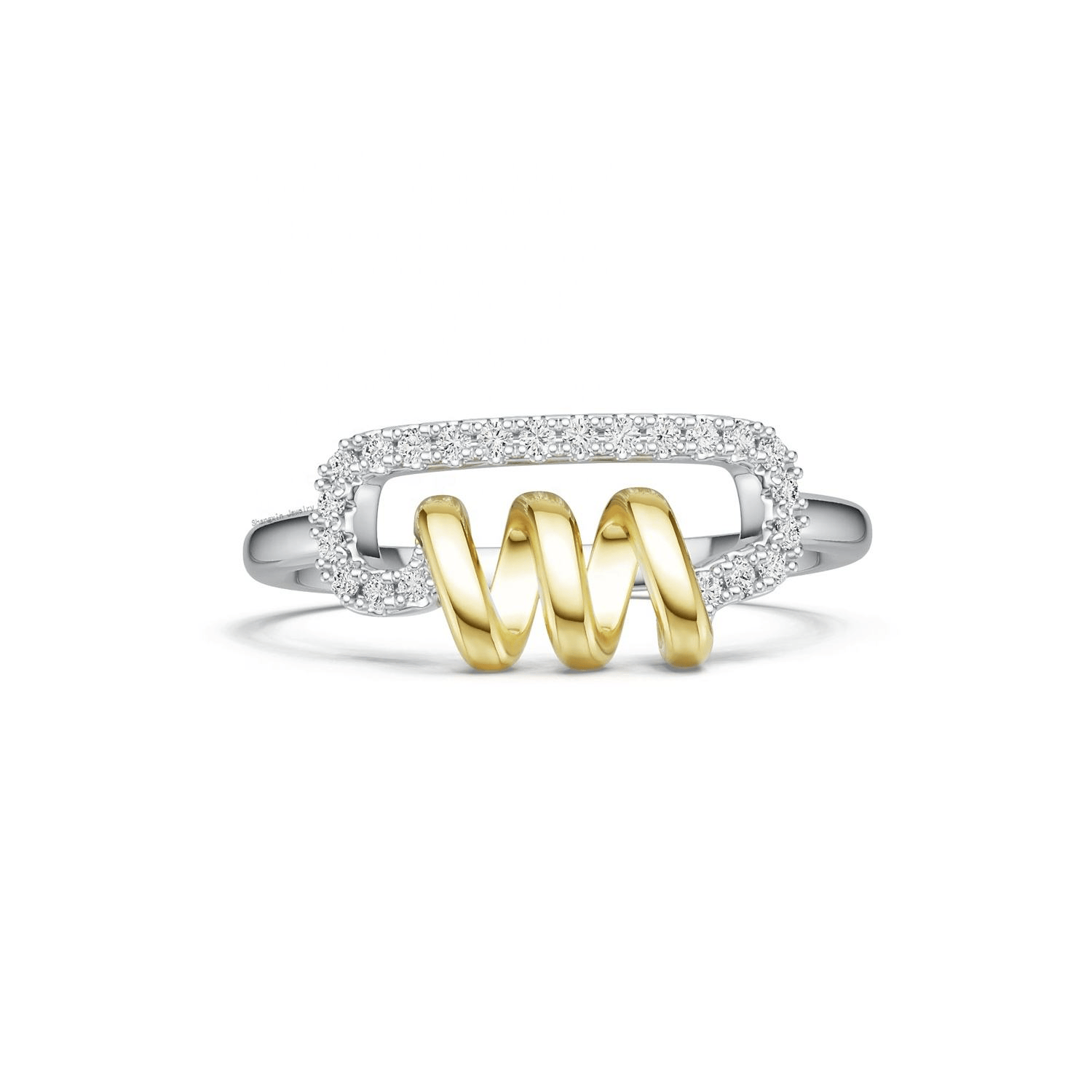 Bague Pin Twistid 💫 - Diamant Moissanite💎