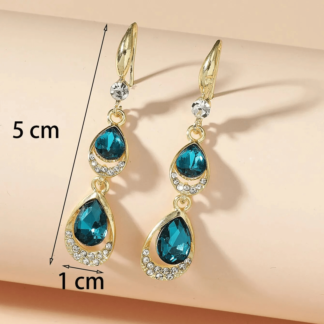 Boucles d'Oreilles Saphir Azur💠