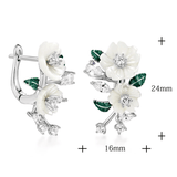 Boucles d'oreilles Loriele Éclat de Jasmin - Diamant Moissanite 💎