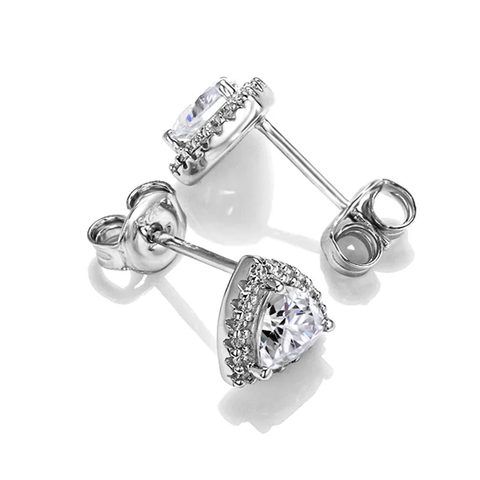 Boucles d'oreilles Pyramide de Brillance En Argent Sterling - Diamant Moissanite 1 Carat 💎