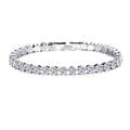 Bracelet Éclat de Désir Inaltérable en Argent sterling 925 - Diamant Moissanite 1 Carat 💎