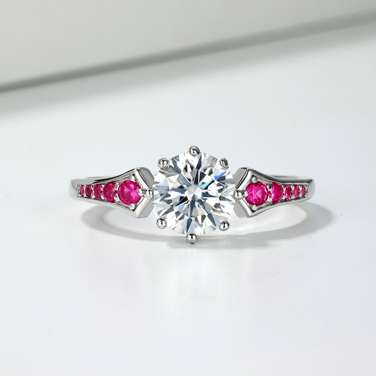Bague Impératrice Pourpre - Diamant Moissanite💎