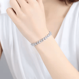 Bracelet Éclat de Désir Inaltérable en Argent sterling 925 - Diamant Moissanite 1 Carat 💎