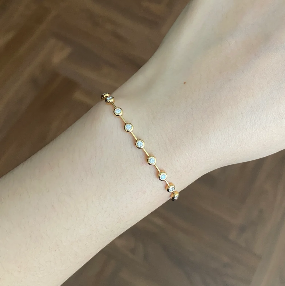 Bracelet Constellation Cassiopée - Diamant Moissanite 💎