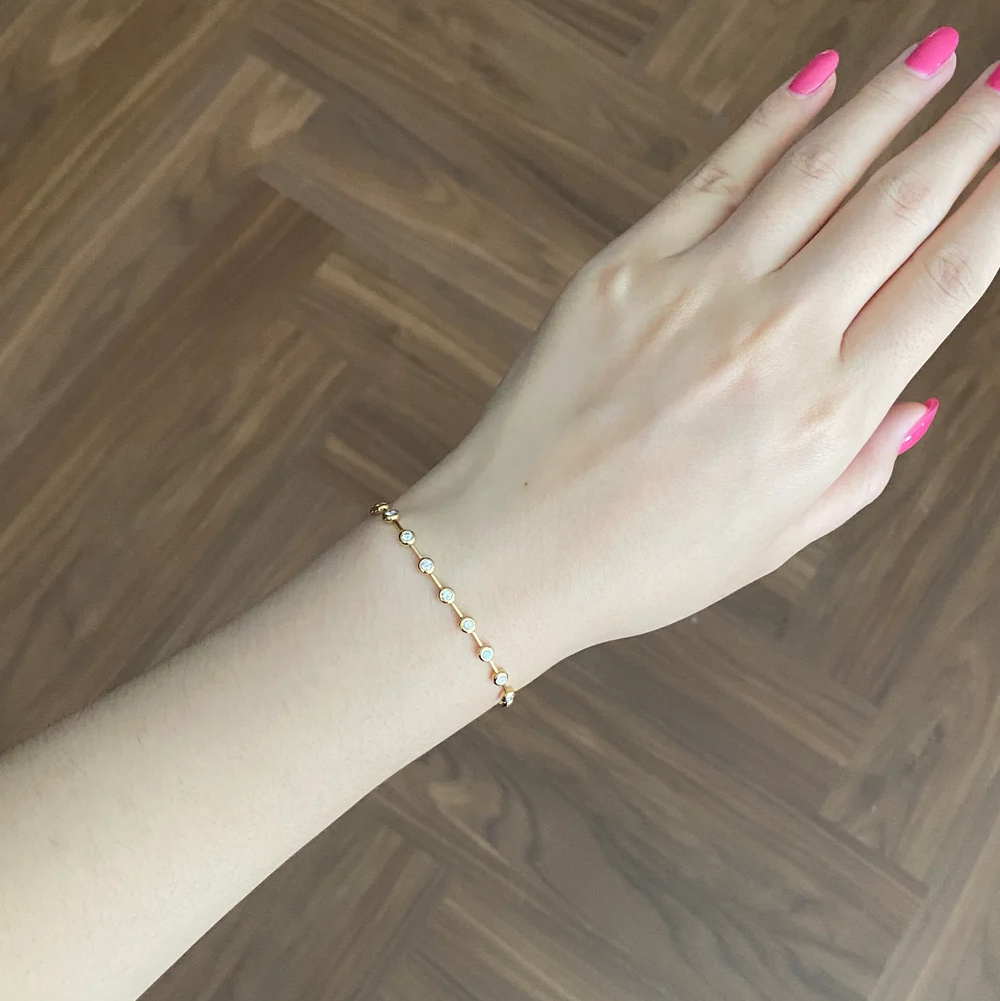 Bracelet Constellation Cassiopée - Diamant Moissanite 💎