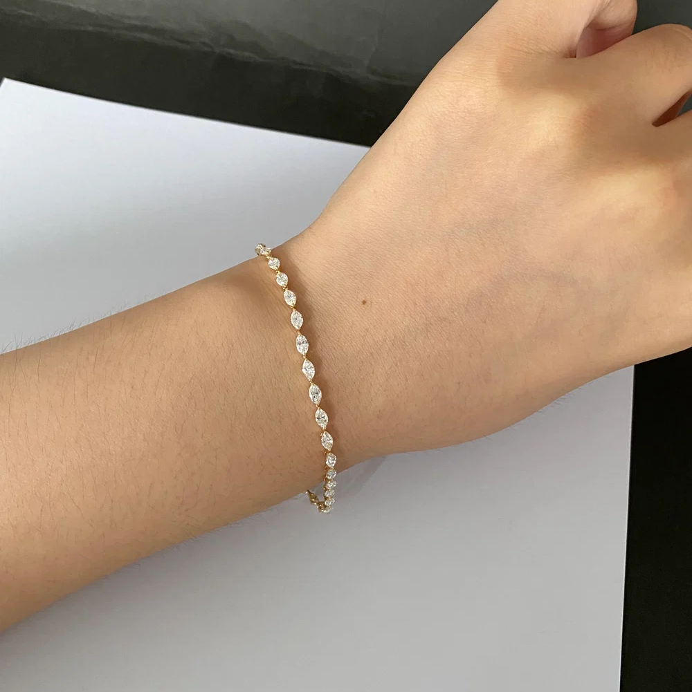 Bracelet Elysia marquise - Diamant Moissanite 💎