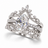 Ensemble de bagues Cendrillon - Diamant Moissanite 💎