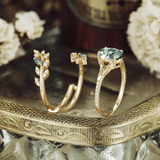 Bague Nymphes Aphrodite - Moissanite Jaspe 💎🌿