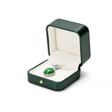 Écrin à Bijoux de Mariage en cuir Pur Vert - LORIELE™