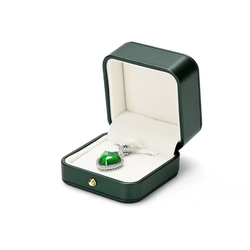 Écrin à Bijoux de Mariage en cuir Pur Vert - LORIELE™