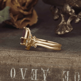 Bague Nymphes Flesch Shaped - Moissanite Bleu 1 carat 💎🌿