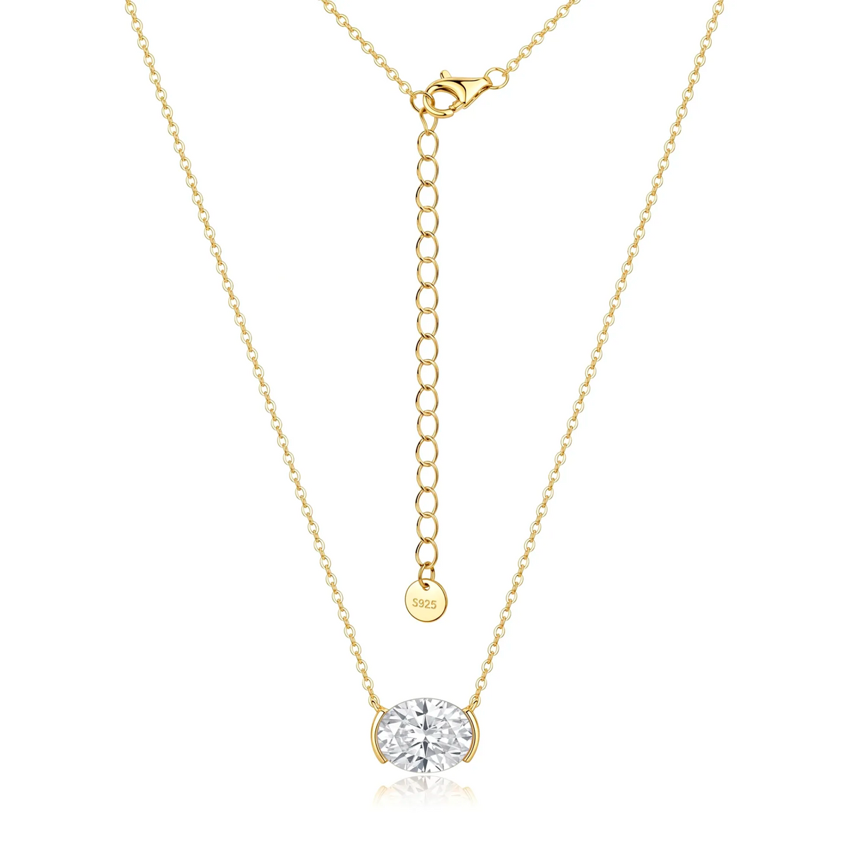 Collier Ovale Eudoxie - Diamant Moissanite💎