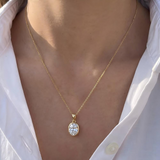 Collier Ovale Apolline - Diamant Moissanite💎