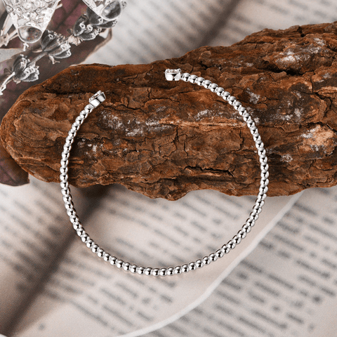 Bracelet Symphonie Perlée en Argent sterling 925 - Diamant Moissanite 1 Carat 💎