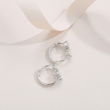 Boucles d'oreilles Gemme Jumelle - Diamant Moissanite 1 Carat 💎