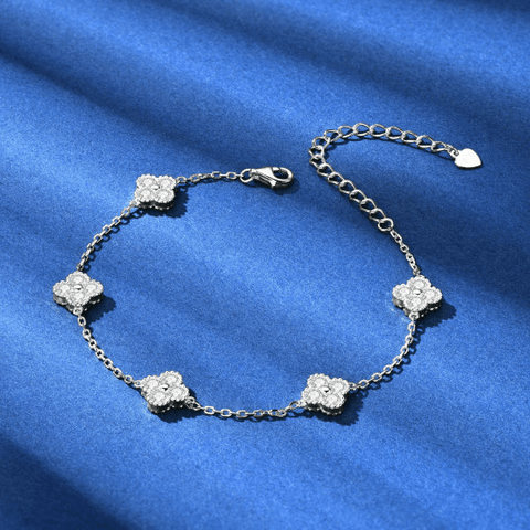 Bracelet Clover 🍀- Diamant Moissanite 1 Carats💎Loriele™