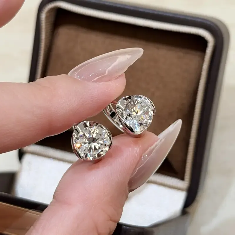 Boucles d’oreilles Curved Cléophée - Diamant Moissanite💎