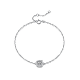 Bracelet Charme Central en Argent sterling 925 - Diamant Moissanite 1 Carat 💎