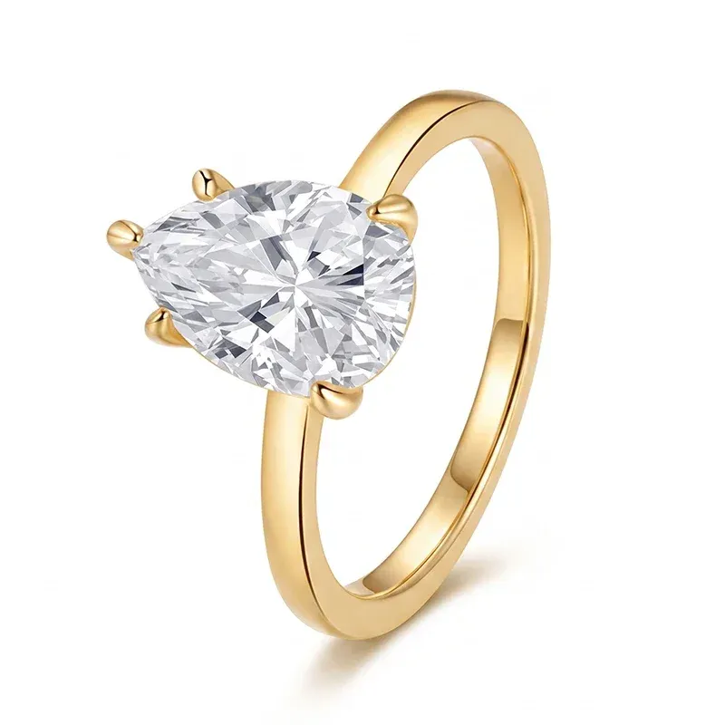 Bague Poire Bénédicte - Diamant Moissanite 💎