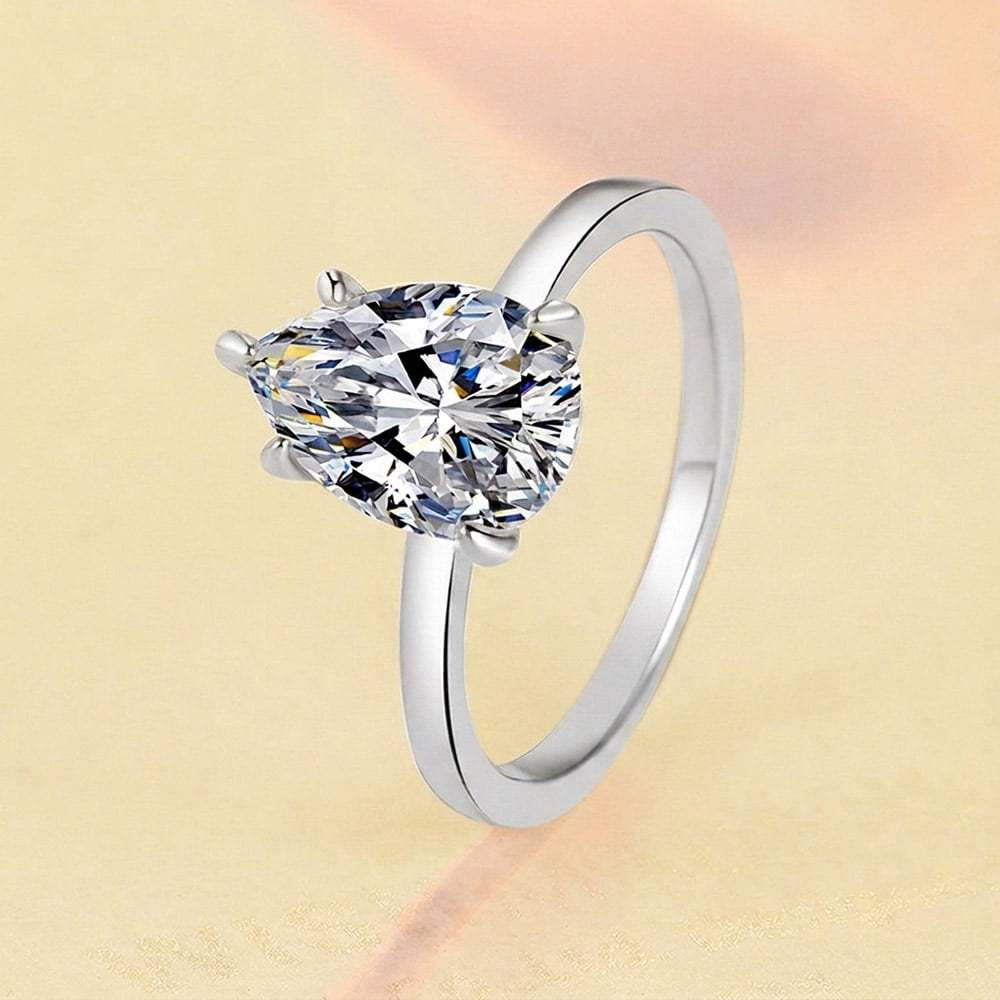 Bague Poire Bénédicte - Diamant Moissanite 💎