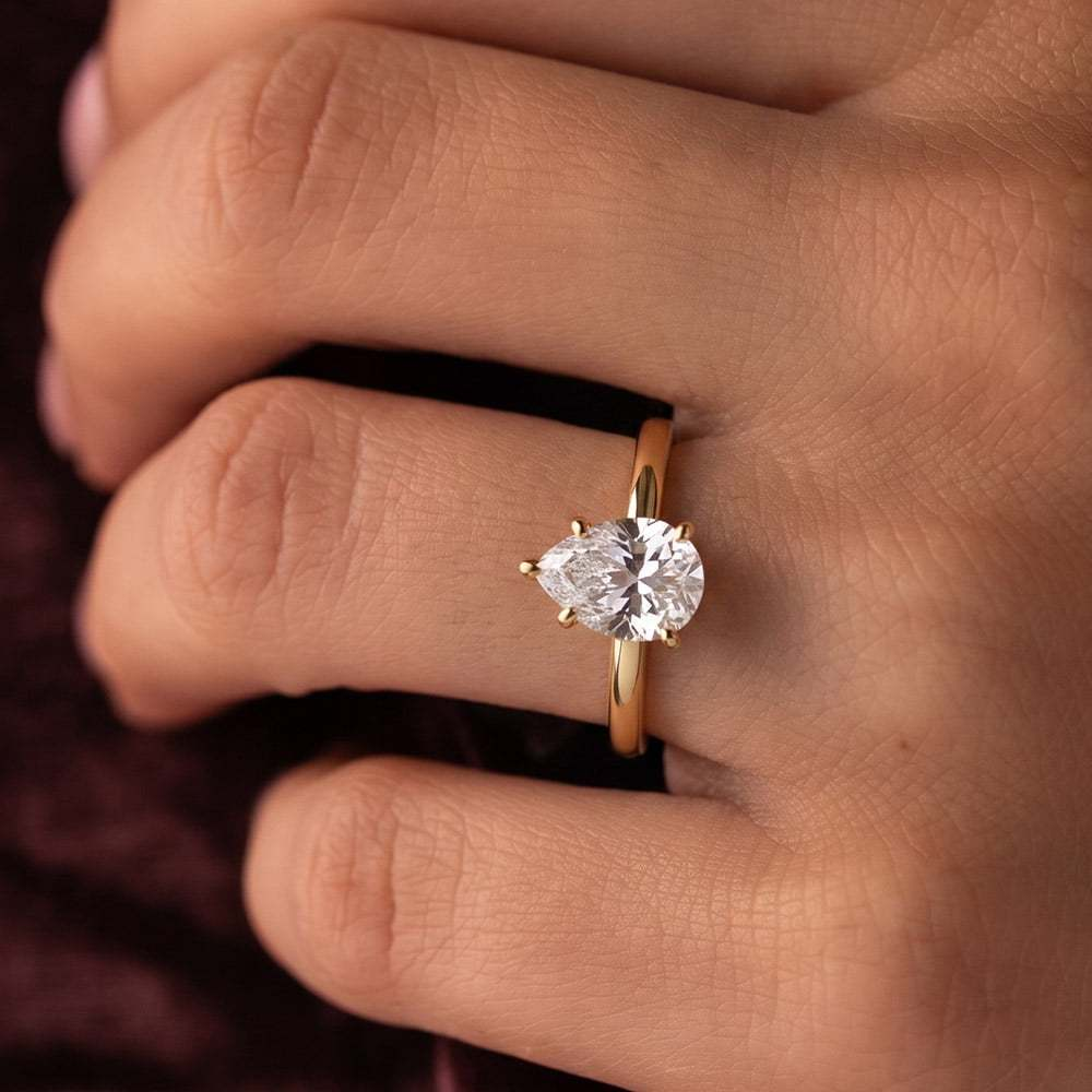 Bague Poire Bénédicte - Diamant Moissanite 💎