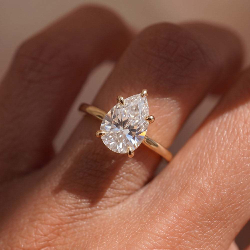 Bague Poire Bénédicte - Diamant Moissanite 💎