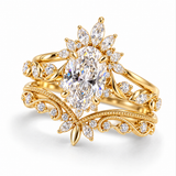 Ensemble de bagues Raiponce - Diamant Moissanite 💎