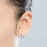 Boucles d'oreilles Quintessence Cristalline En Argent Sterling - Diamant Moissanite 1 Carat 💎