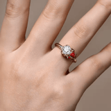 Bague Spéciale Noël Santa Claus - Diamant Moissanite 1 Carat 🎁💎